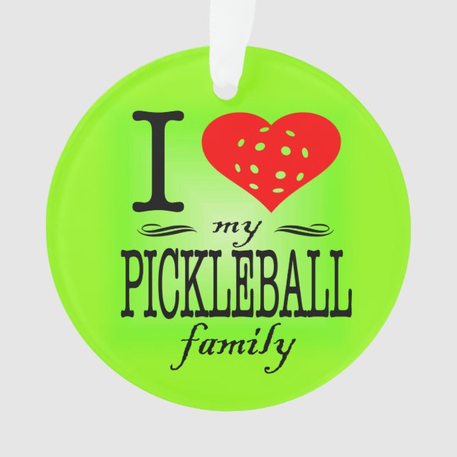 Adorno Amo a mi familia Pickleball (Anverso)