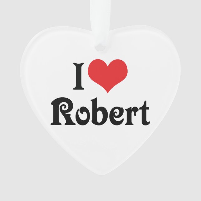 Adorno Amo a Robert (Anverso)