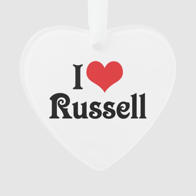 Adorno Amo a Russell (Anverso)