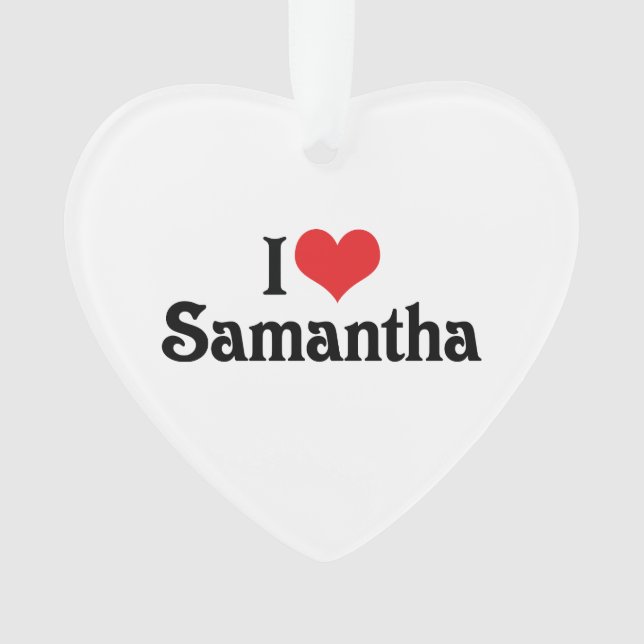 Adorno Amo a Samantha (Anverso)