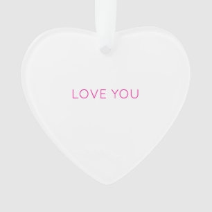 Adorno AMO A TI Corazón, Typografía moderna