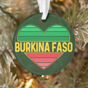 Adorno Amo Burkina Faso, el burkinés del corazón