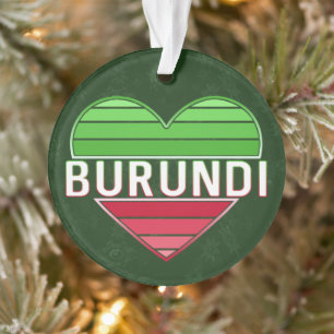 Adorno Amo Burundi, corazón burundiano