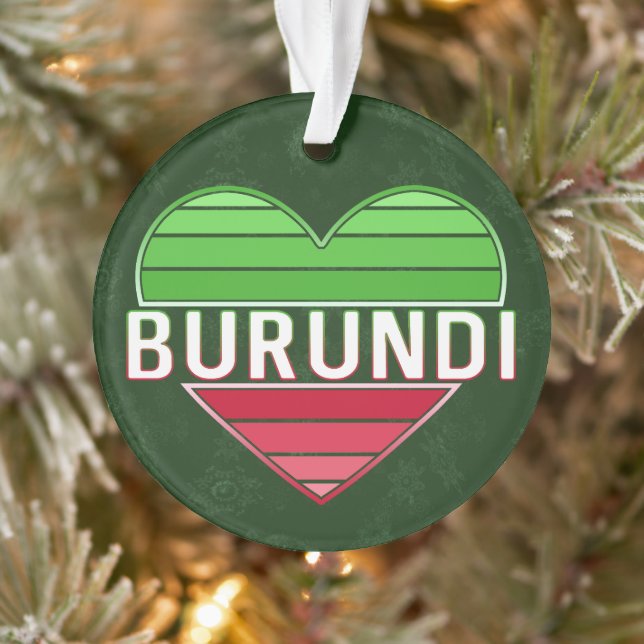 Adorno Amo Burundi, corazón burundiano (Árbol)