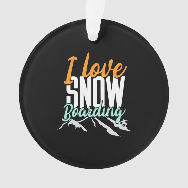 Adorno Amo El Embarque De Nieve (Anverso)