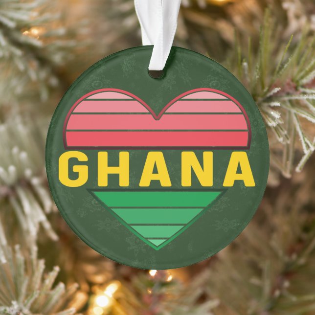 Adorno Amo Ghana, el corazón ghanés (Árbol)