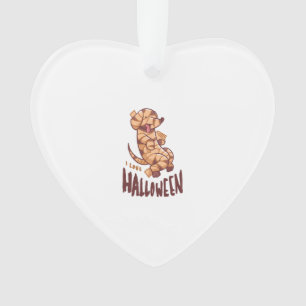 Adorno Amo Halloween - Momia de Perro