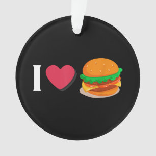 Adorno Amo Hamburguesa Hamburguesa Con Queso Comer Insalu