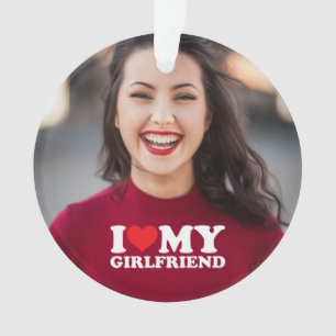 Adorno Amo la foto de mi novia Personalizado