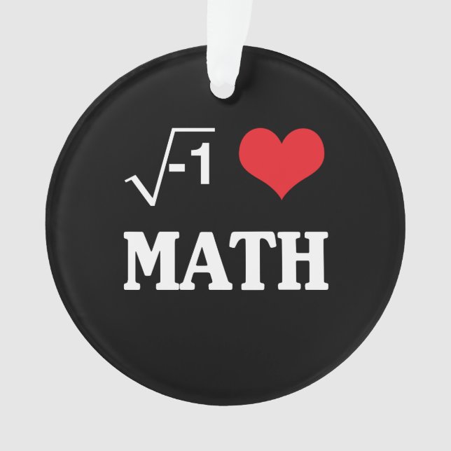 Adorno Amo matemáticas (Anverso)