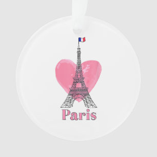 Adorno Amo París Torre Eiffel Francia Regalo
