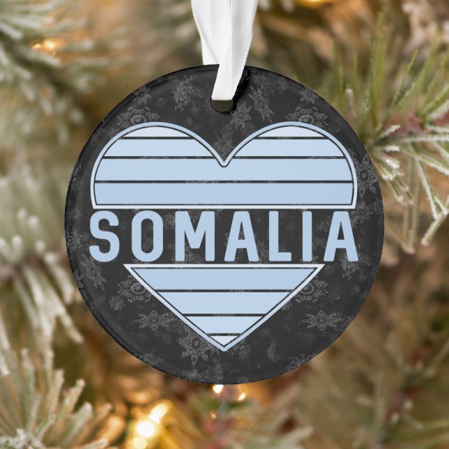 Adorno Amo Somalia, corazón somalí (Árbol)
