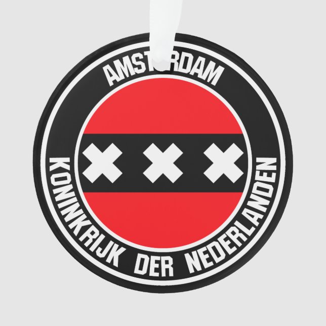 Adorno Ámsterdam Round Emblem (Anverso)