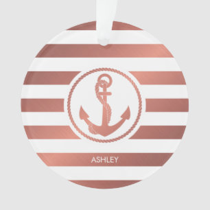 Adorno Anclaje de oro Rosa