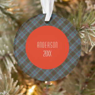 Adorno Anderson Clan Tartan Plaid Pattern Scottish