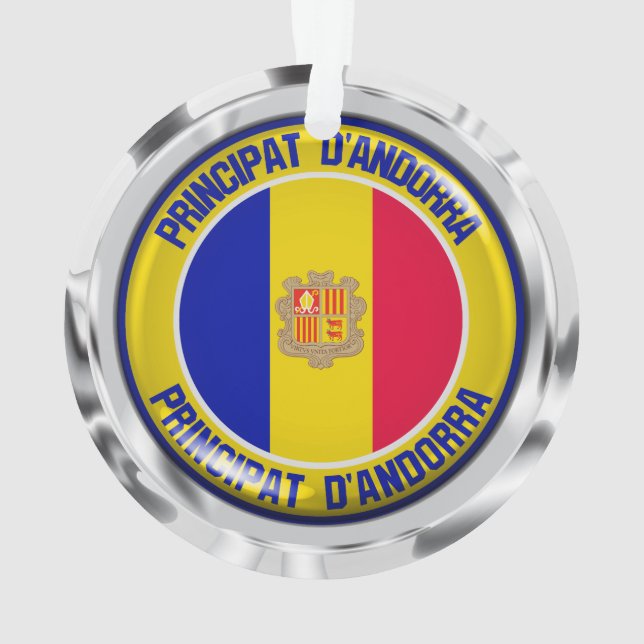 Adorno Andorra Round Emblem (Reverso)