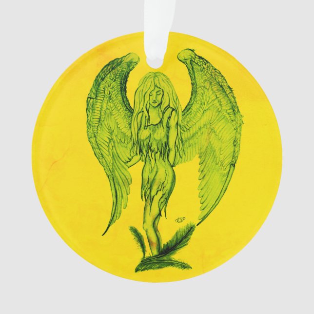 Adorno Ángel al estilo tatuaje (Anverso)