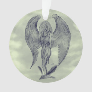 Adorno Ángel al estilo tatuaje