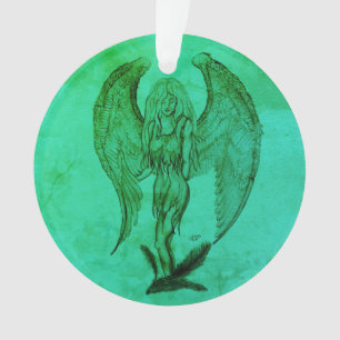 Adorno Ángel al estilo tatuaje