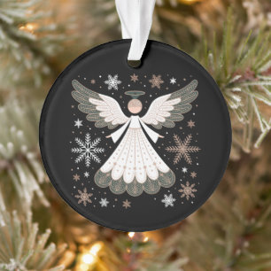 Adorno Ángel de Navidad con Brillo Cristiano Religioso
