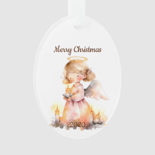 Adorno Ángel de Navidades con citas para bendición de ale