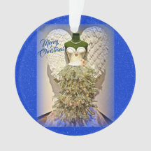 Angel Mannequin Vestido Forma Árbol De Navidad