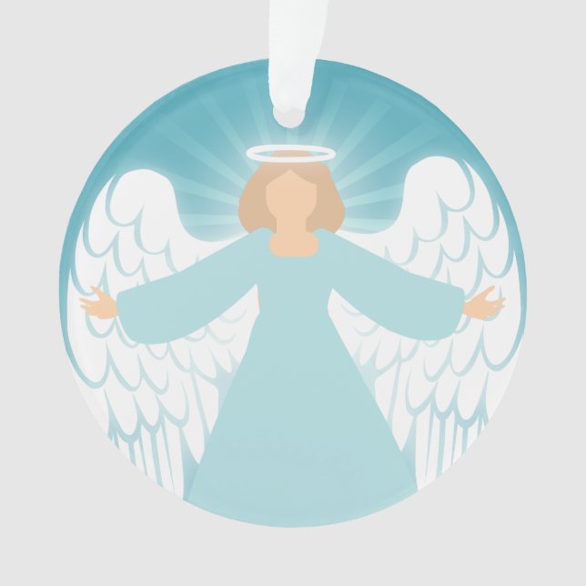 Adorno Ángel verde azulado (Anverso)