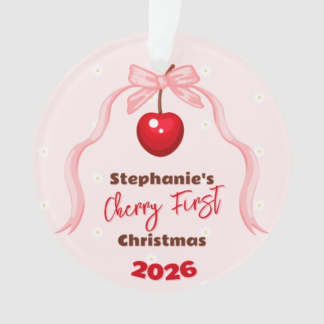 Adorno Aniversario de la dulce de cerezo (Anverso)