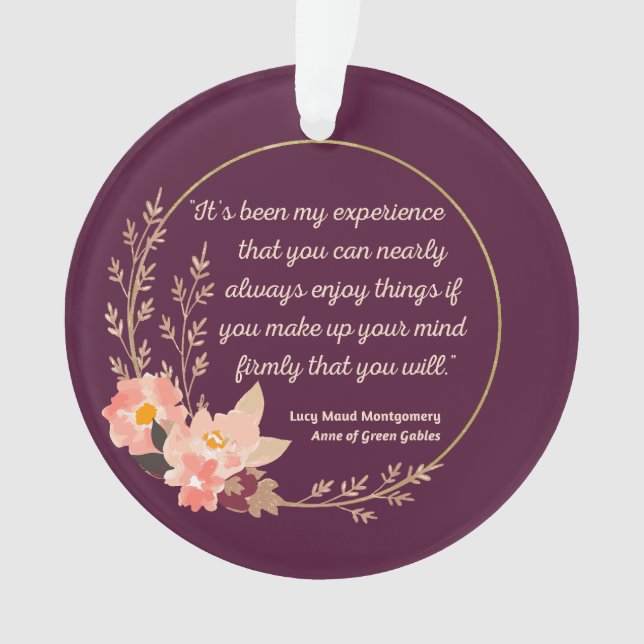 Adorno Anne De Green Gables Cita I - Estilo Cuto (Anverso)