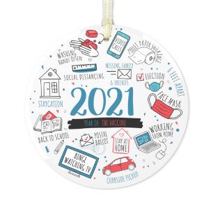 Adorno Año conmemorativo de Vacunas para Navidades 2021