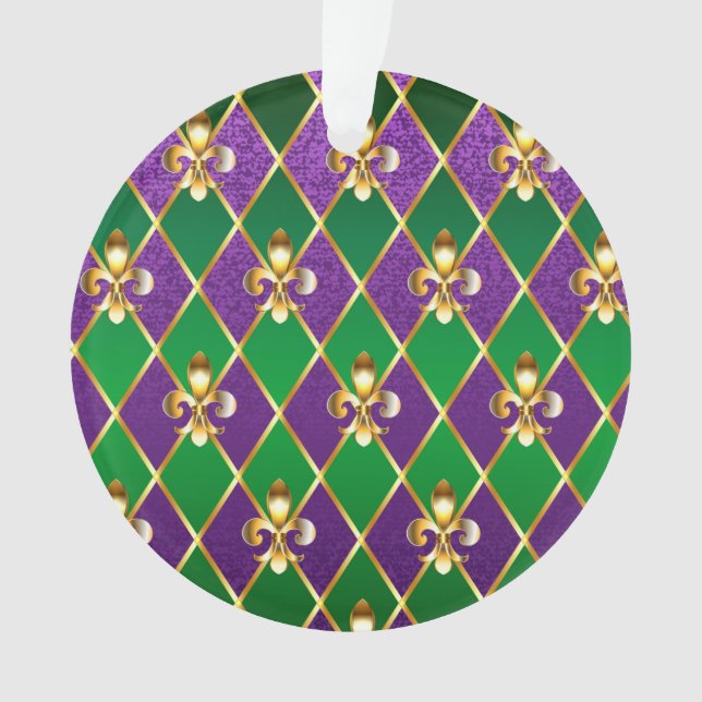 Adorno Antecedentes de joyas Mardi Gras (Anverso)