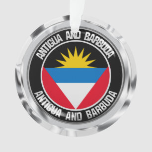 Adorno Antigua y Barbuda Round Emblem