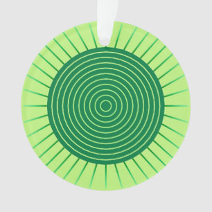 Adorno Aparición geométrica moderna: verde esmeralda y ca