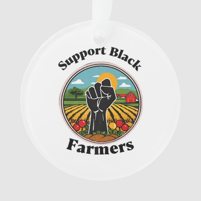 Adorno Apoyar a los agricultores negros (Anverso)