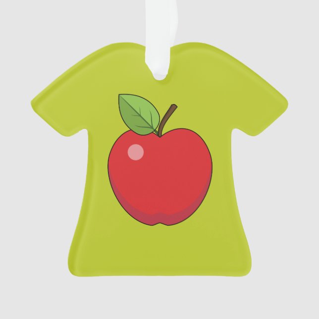 Adorno Apple Rojo (Anverso)
