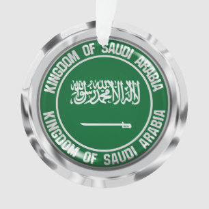 Adorno Arabia Saudita redonda Emblema