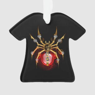 Adorno Araña steampunk sobre negro