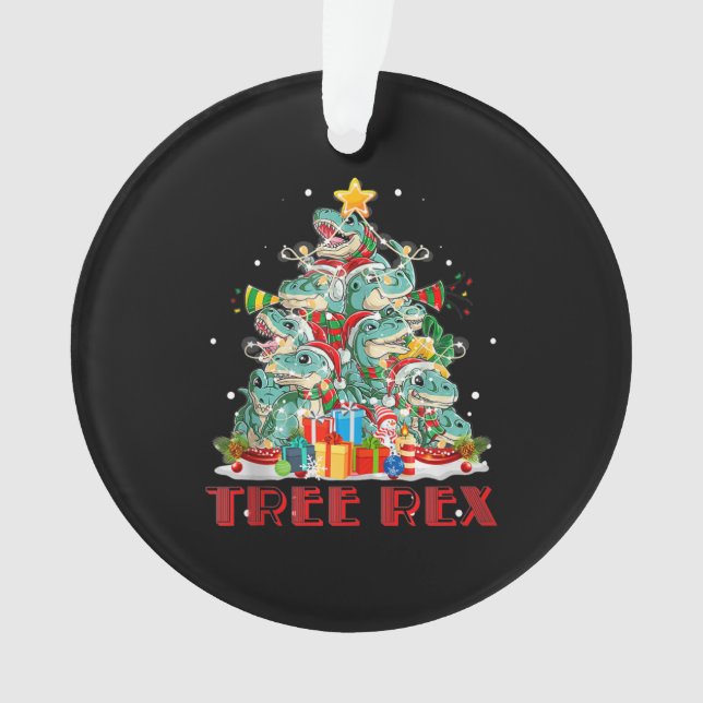Adorno Árbol de árbol de cola Rex T Rex Dinosaurio Ilumin (Anverso)