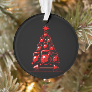 Adorno Árbol de campana de kettlebell de Navidad barra de