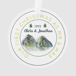 Adorno Árbol De Montaña Rústica Primera Navidad Como Sr. 