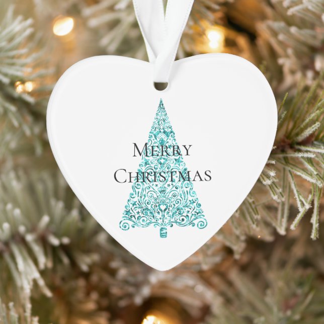Adorno Árbol de Navidad azul Aqua (Árbol)