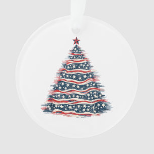 Adorno Árbol de Navidad Bandera Americana Patriótica
