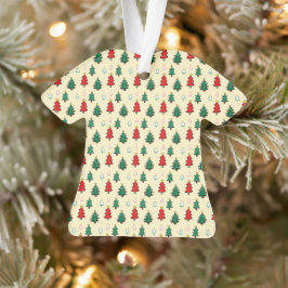 Adorno Árbol de Navidad con estrella de patrón ininterrum
