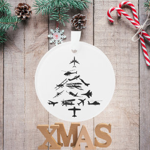 Adorno Árbol de Navidad de Avión Militar Piloto WW2 Perso