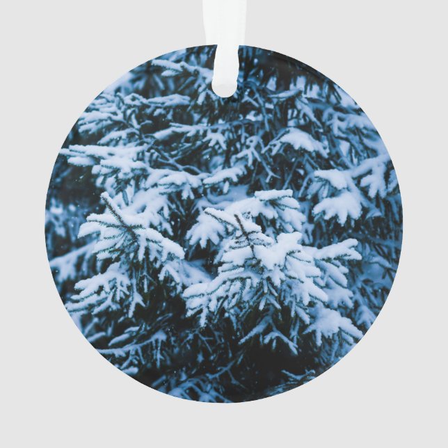 Adorno Árbol de navidad de invierno de nevada (Reverso)
