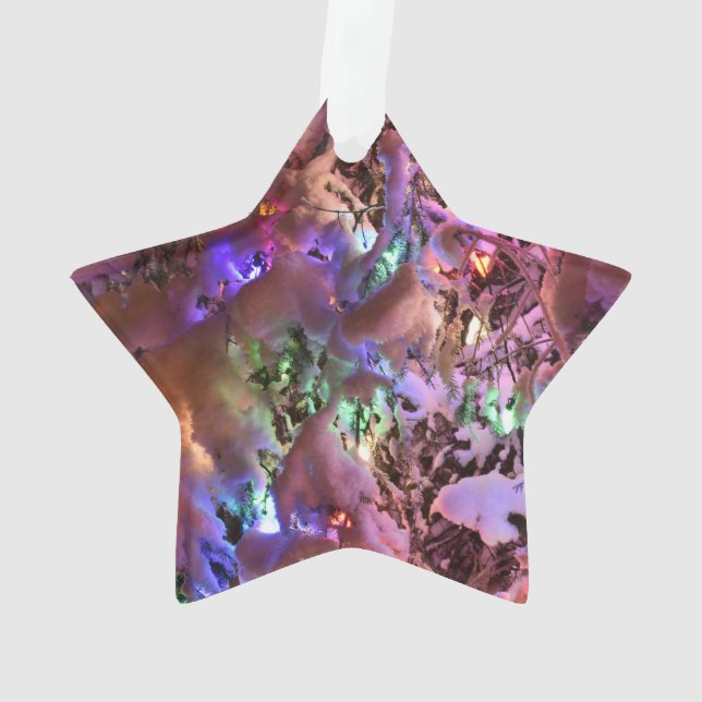 Adorno Árbol de navidad de Juneau Alaska (Reverso)