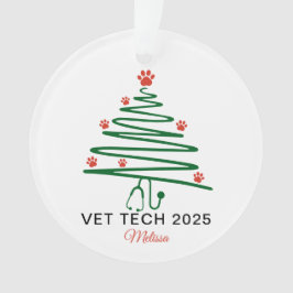 Adorno Árbol de Navidad de técnico veterinario