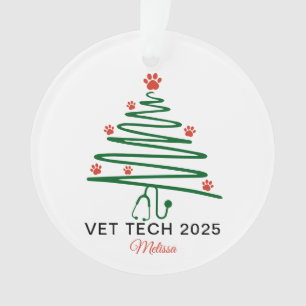 Adorno Árbol de Navidad de técnico veterinario
