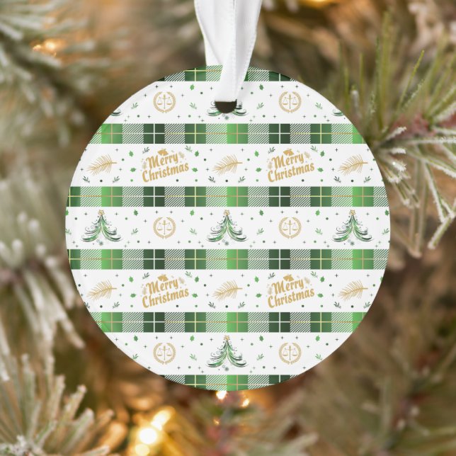 Adorno Árbol de Navidad del abogado - Escala de justicia (Árbol)