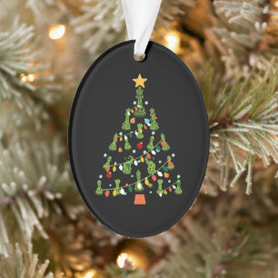Adorno Árbol de Navidad del ajedrez - Rey Reina Knight Ro